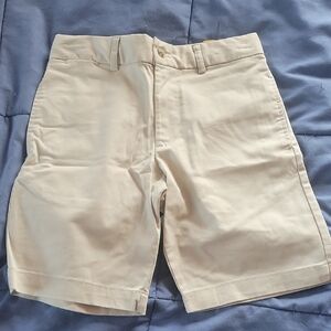 NWOT Polo by Ralph Lauren Tan Flat Front Shorts